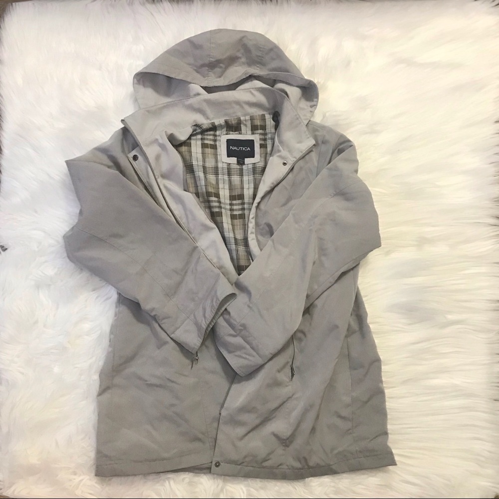 Men's Nautica Hooded Rain Jacket